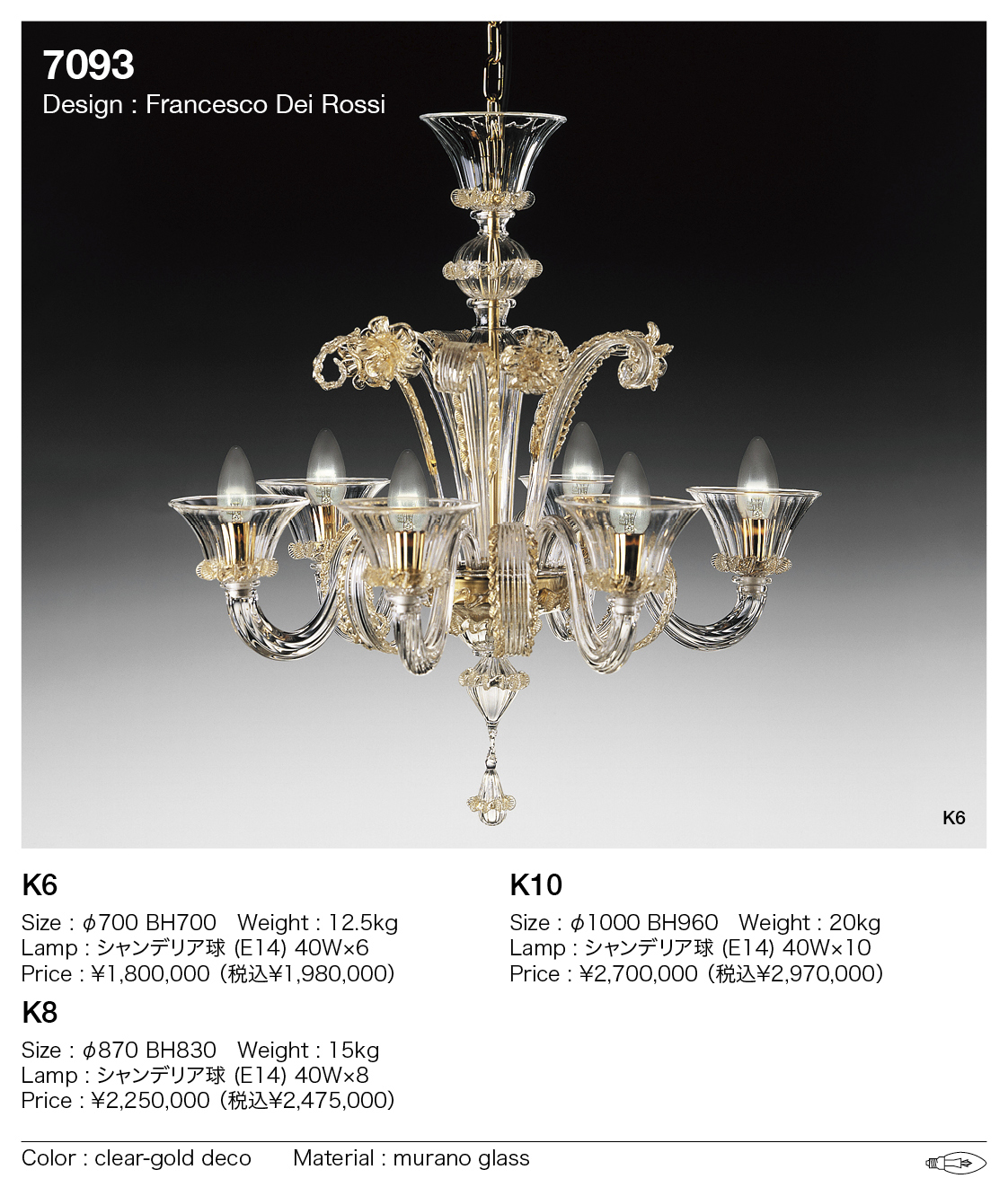 展示品　ルミナベッラ　デマヨ　シャンデリア　ヴェネチアンガラス　天井照明 展示品 ルミナベッラ デマヨ シャンデリア ヴェネチアンガラス